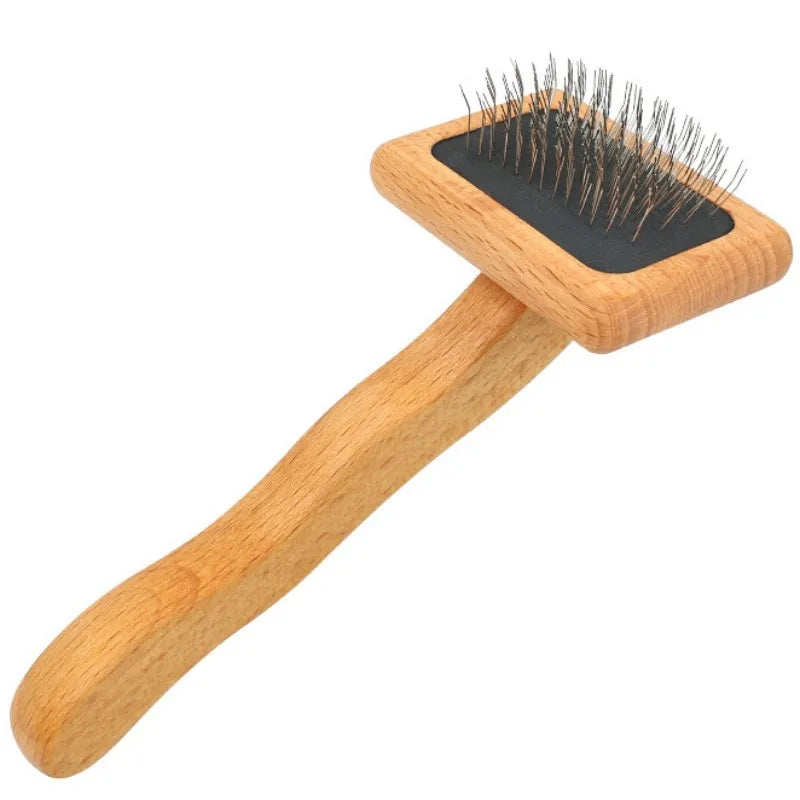 Wooden Dog Grooming Comb